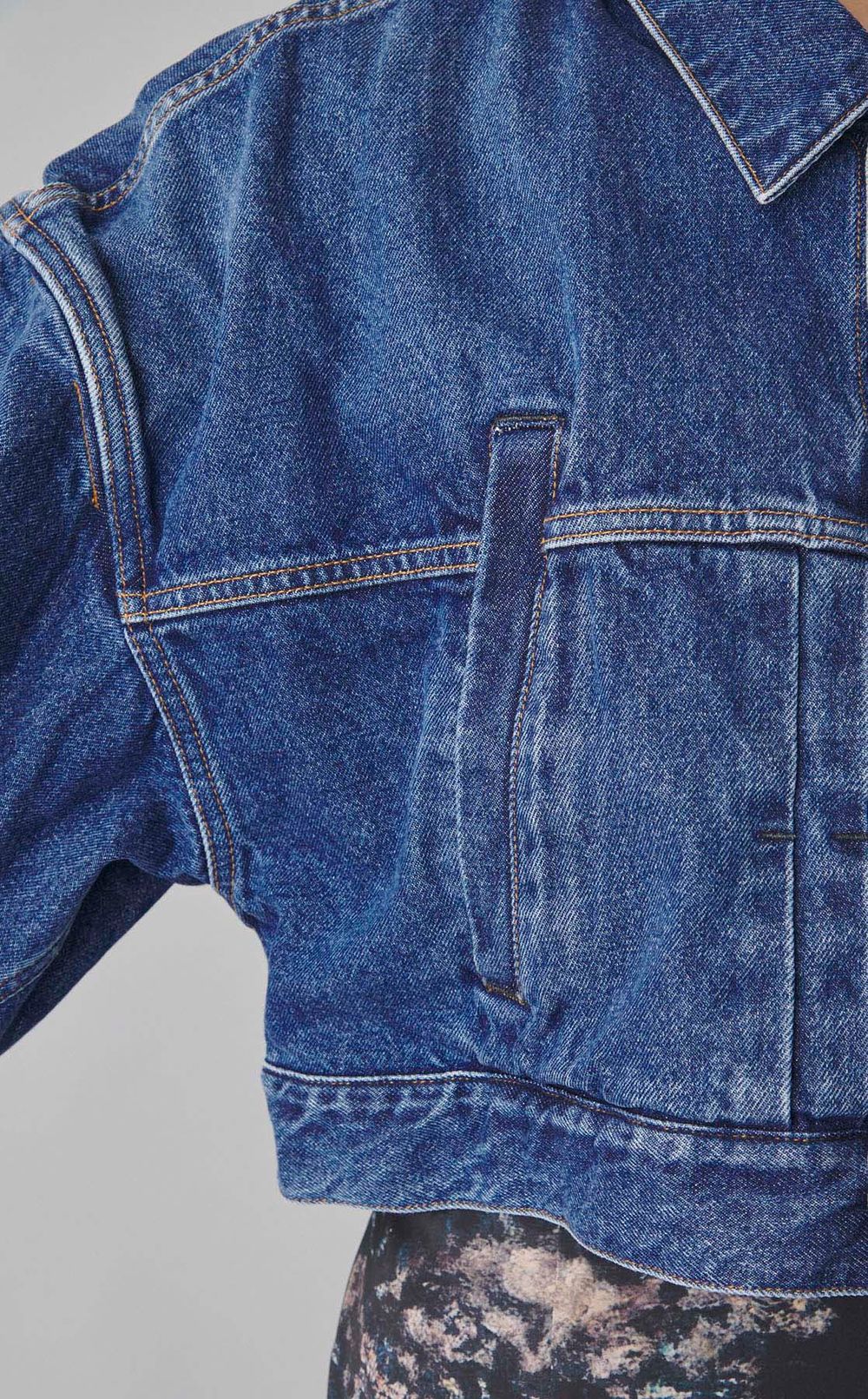 クロップドデニムジャケット