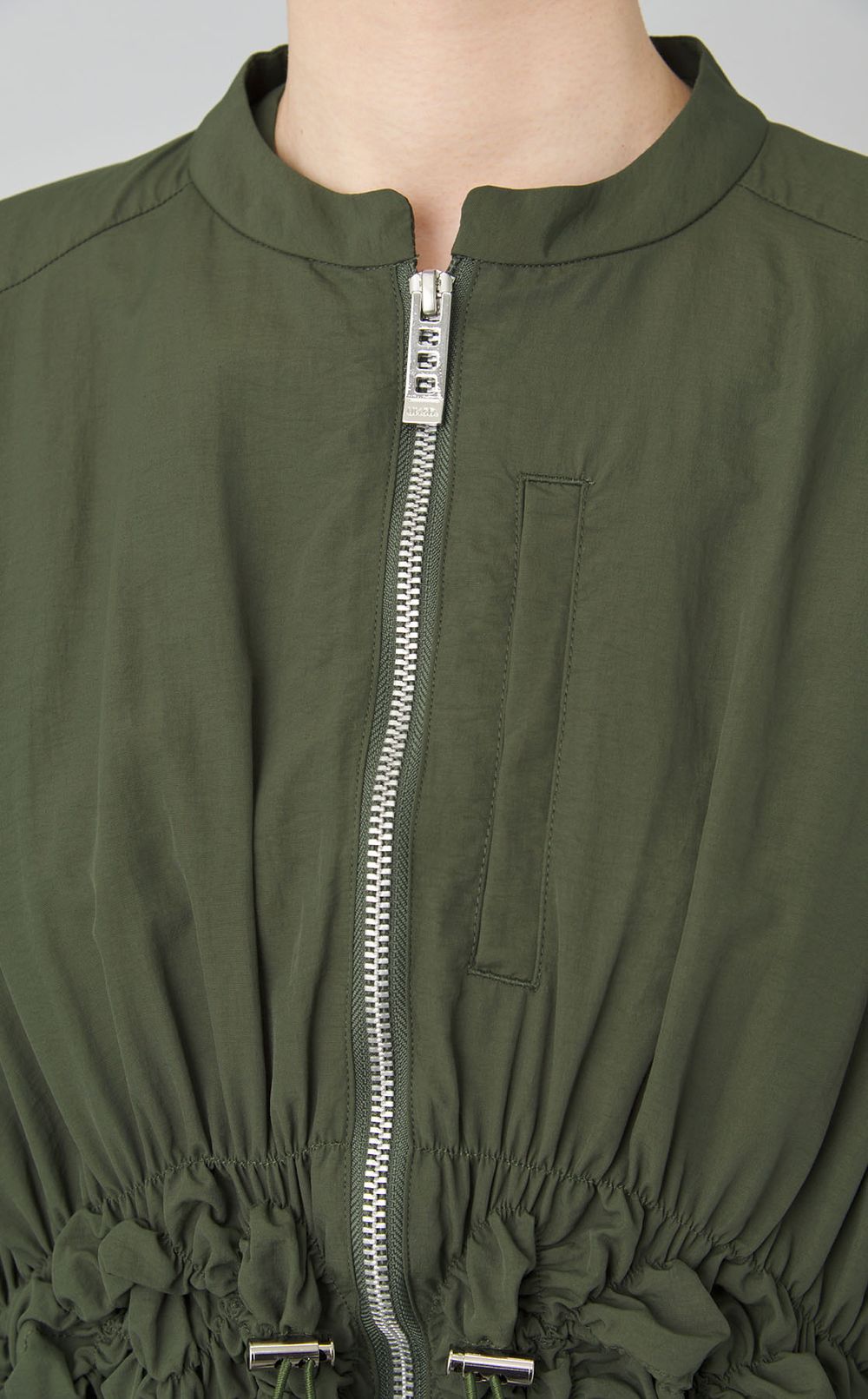 シャーリングレイヤードシャツ