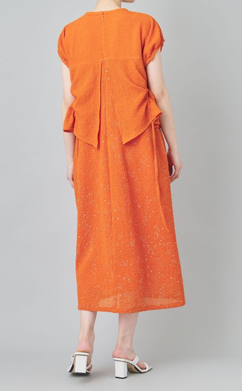 シュリンクギャザーワンピース