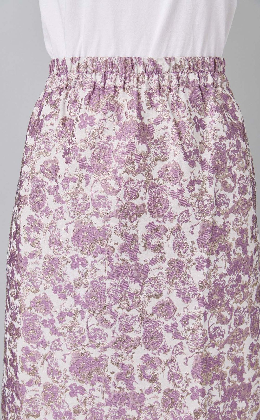 グリッタージャガードペンシルスカート