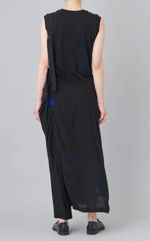 フラワープリントワンショルダースカート