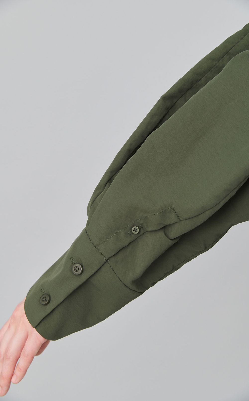 シャーリングレイヤードシャツ