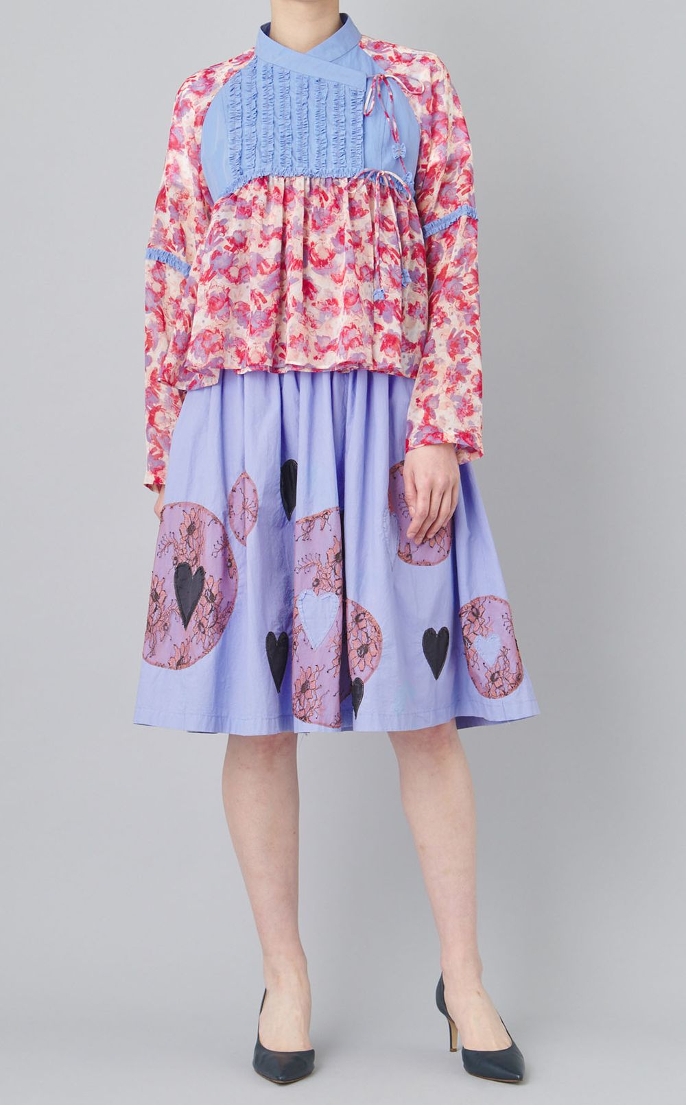 【reADdress】シャーリングワンピース