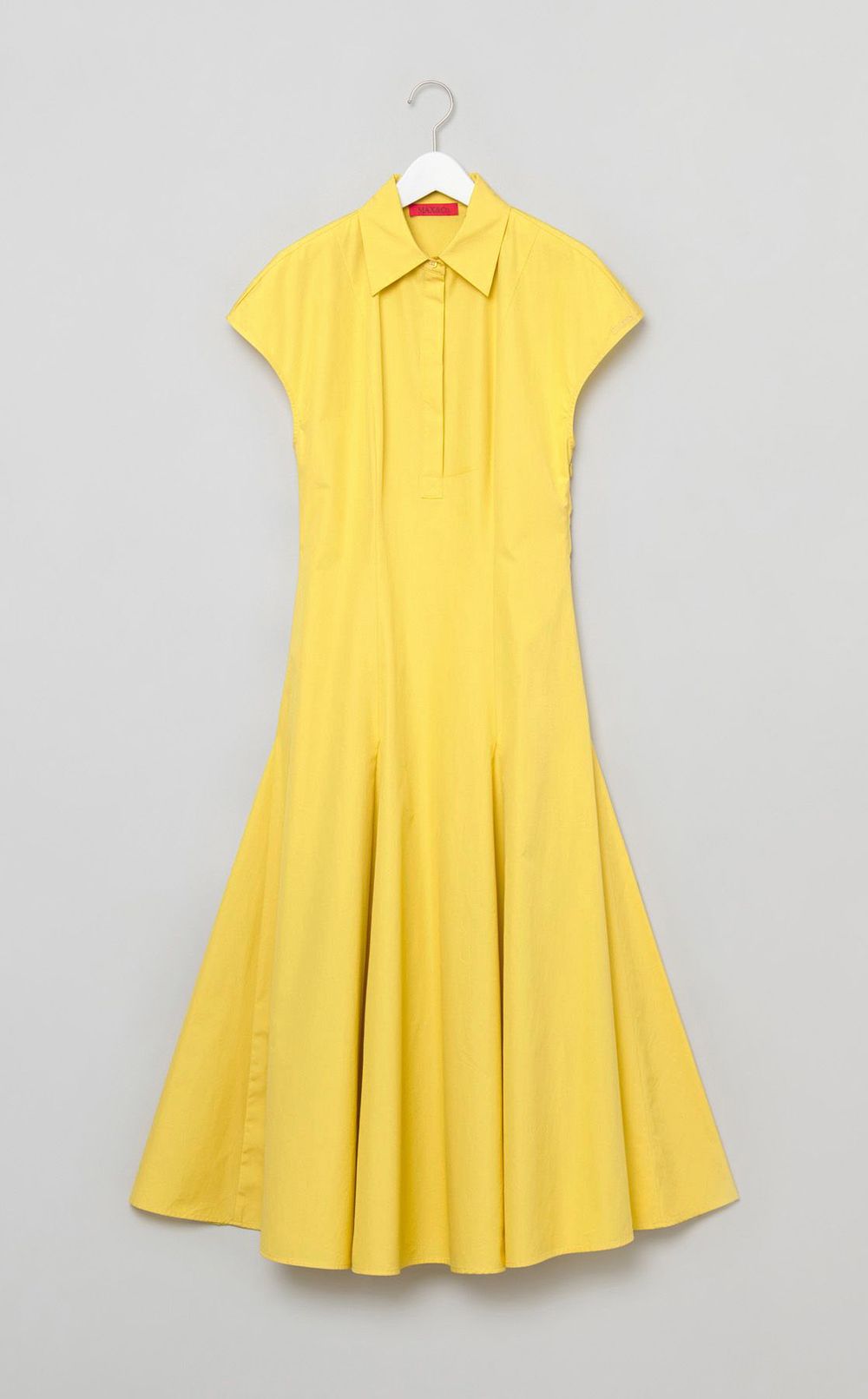 コットンフレンチスリーブシャツワンピース