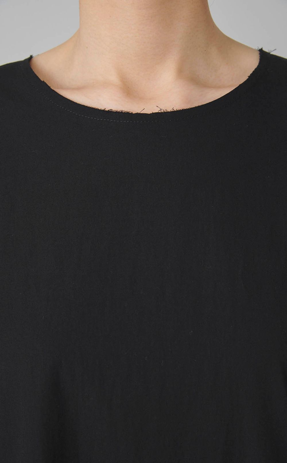 シャーリングスリーブコットンワンピース