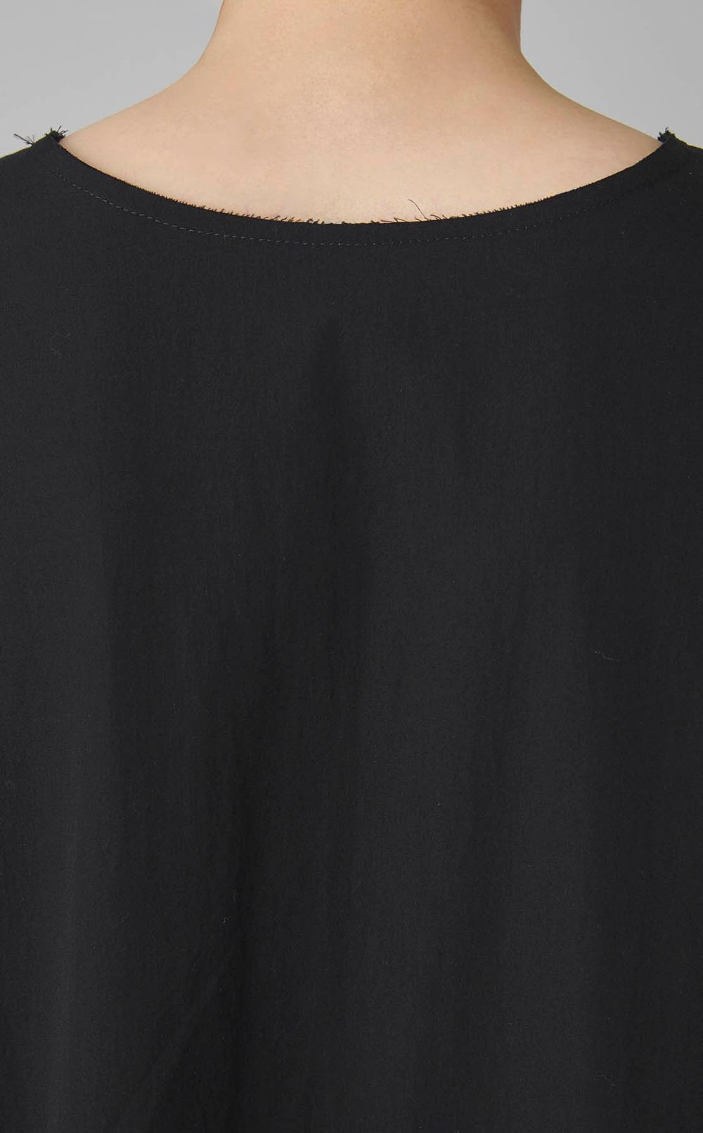 シャーリングスリーブコットンワンピース