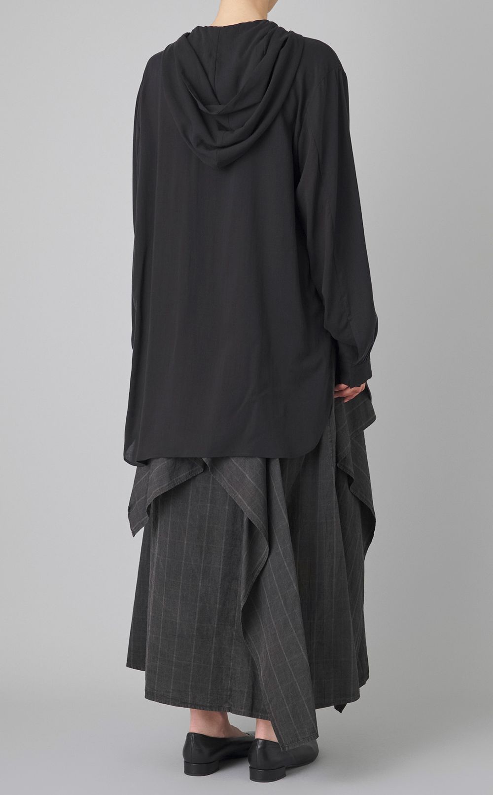 オーバーサイズフーディーブラウス