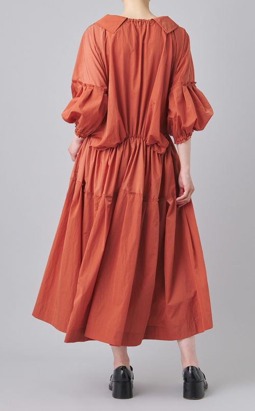 ナイロンタフタギャザーワンピース