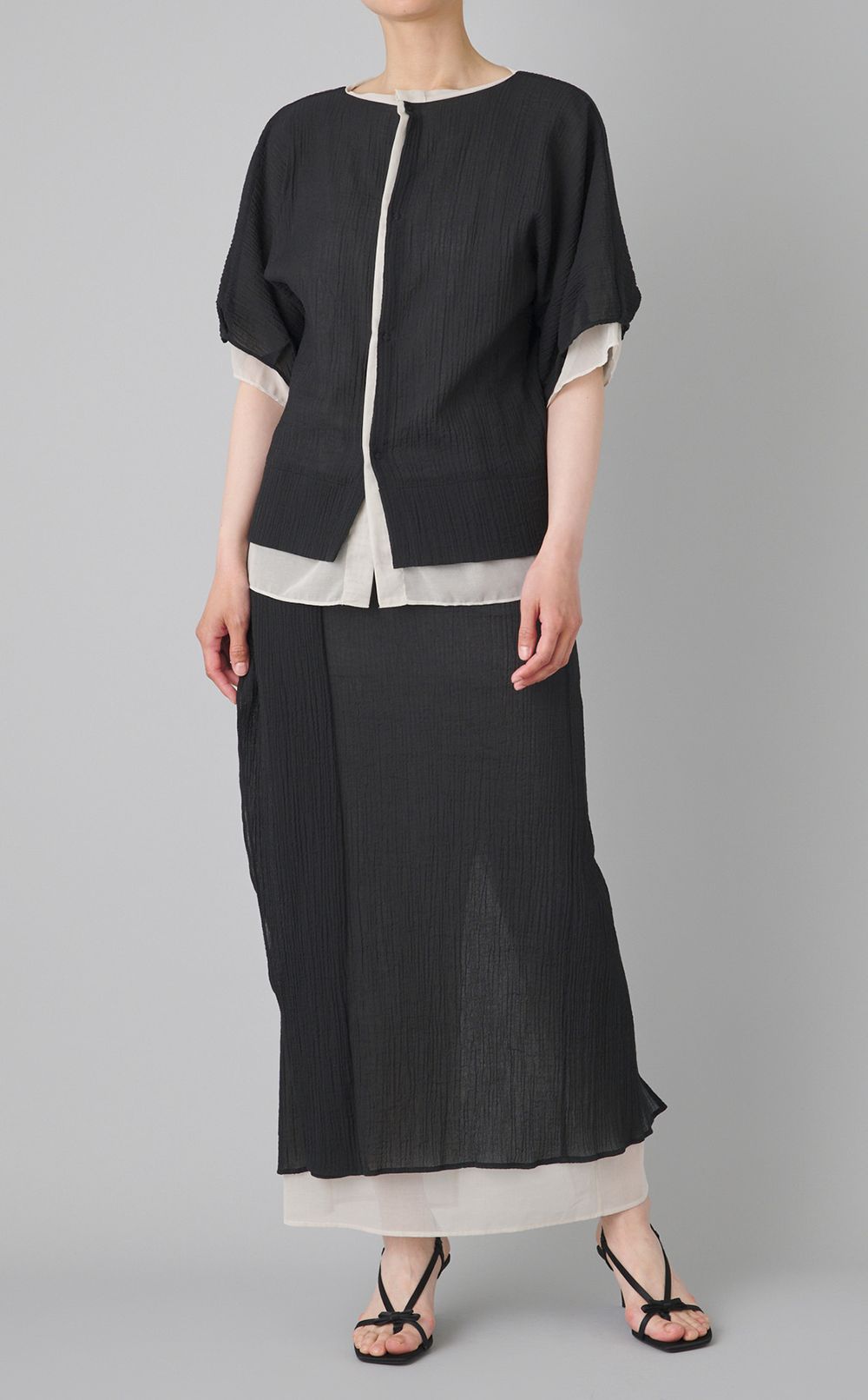 2wayオーバーサイズブラウス