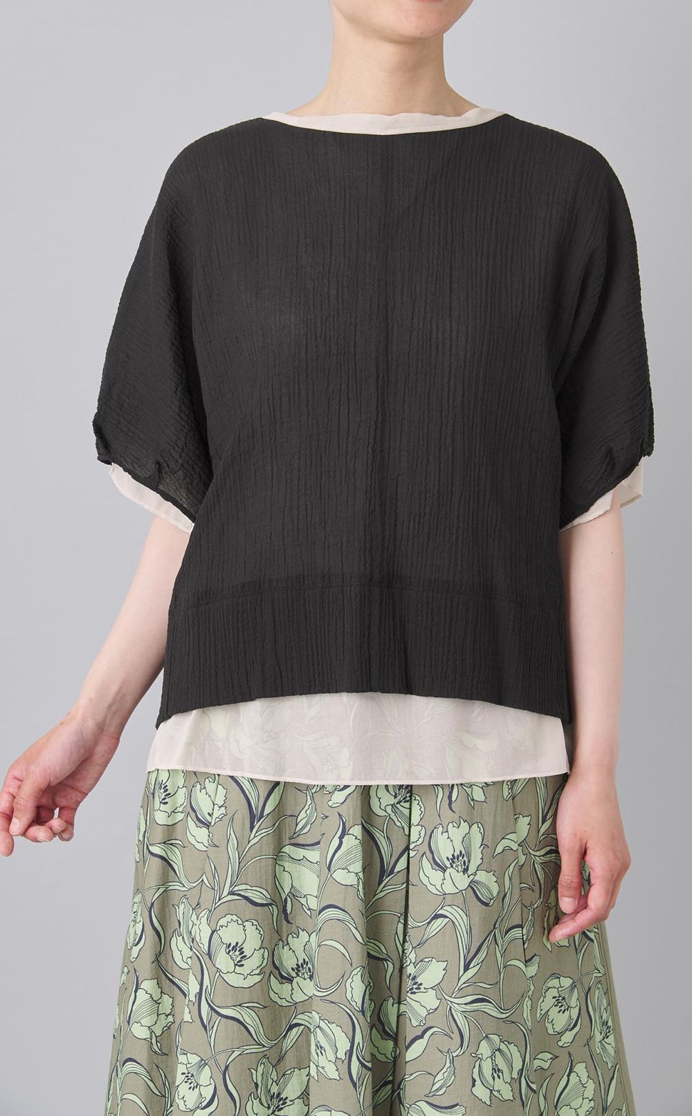 2wayオーバーサイズブラウス