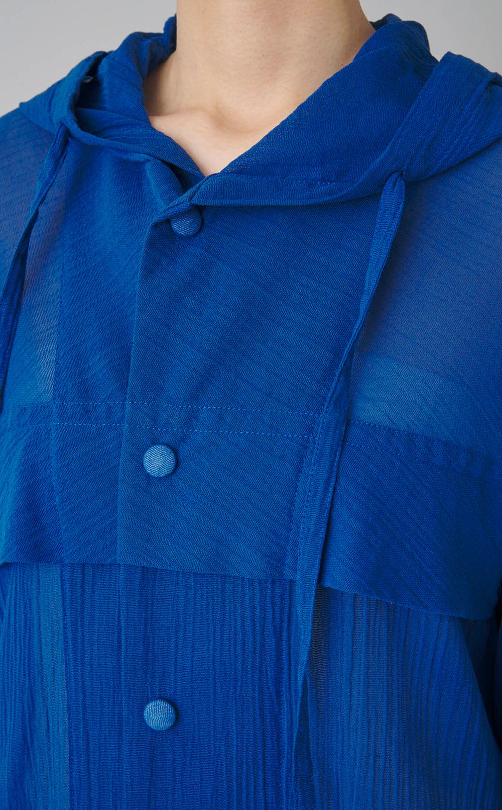 オーバーサイズシアーフーディブルゾン