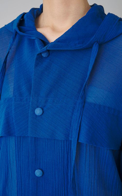 オーバーサイズシアーフーディブルゾン