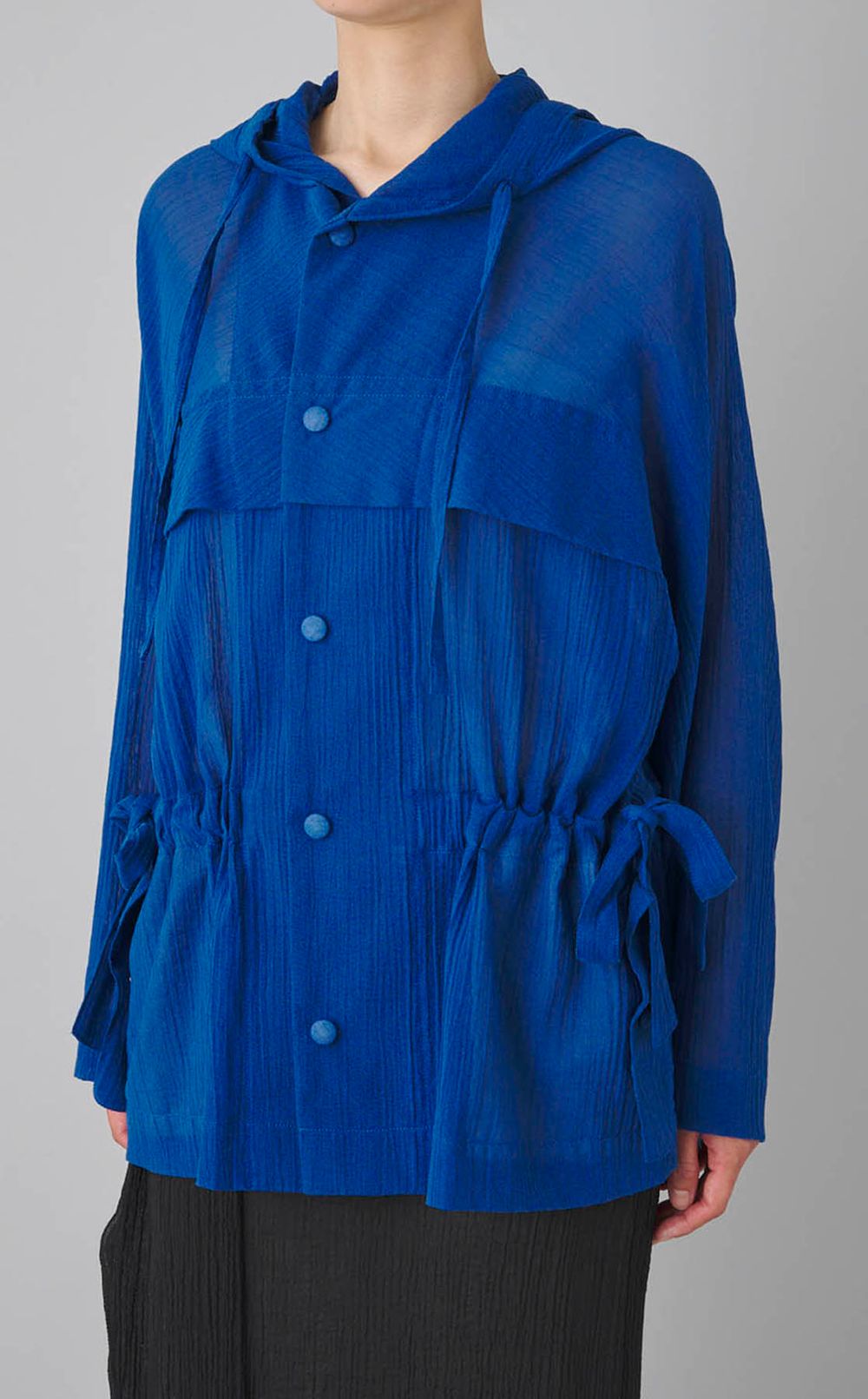 オーバーサイズシアーフーディブルゾン