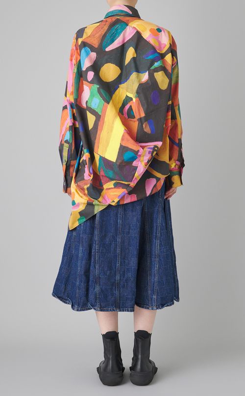 ヘラルボニープリントボールシャツ