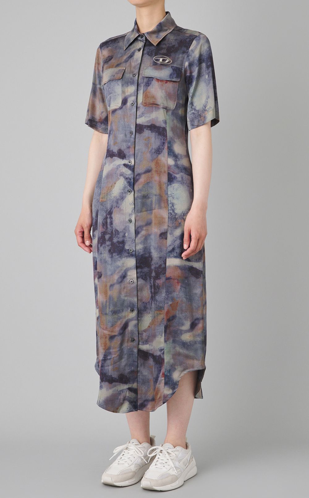 力モプリン卜シャツワンピース