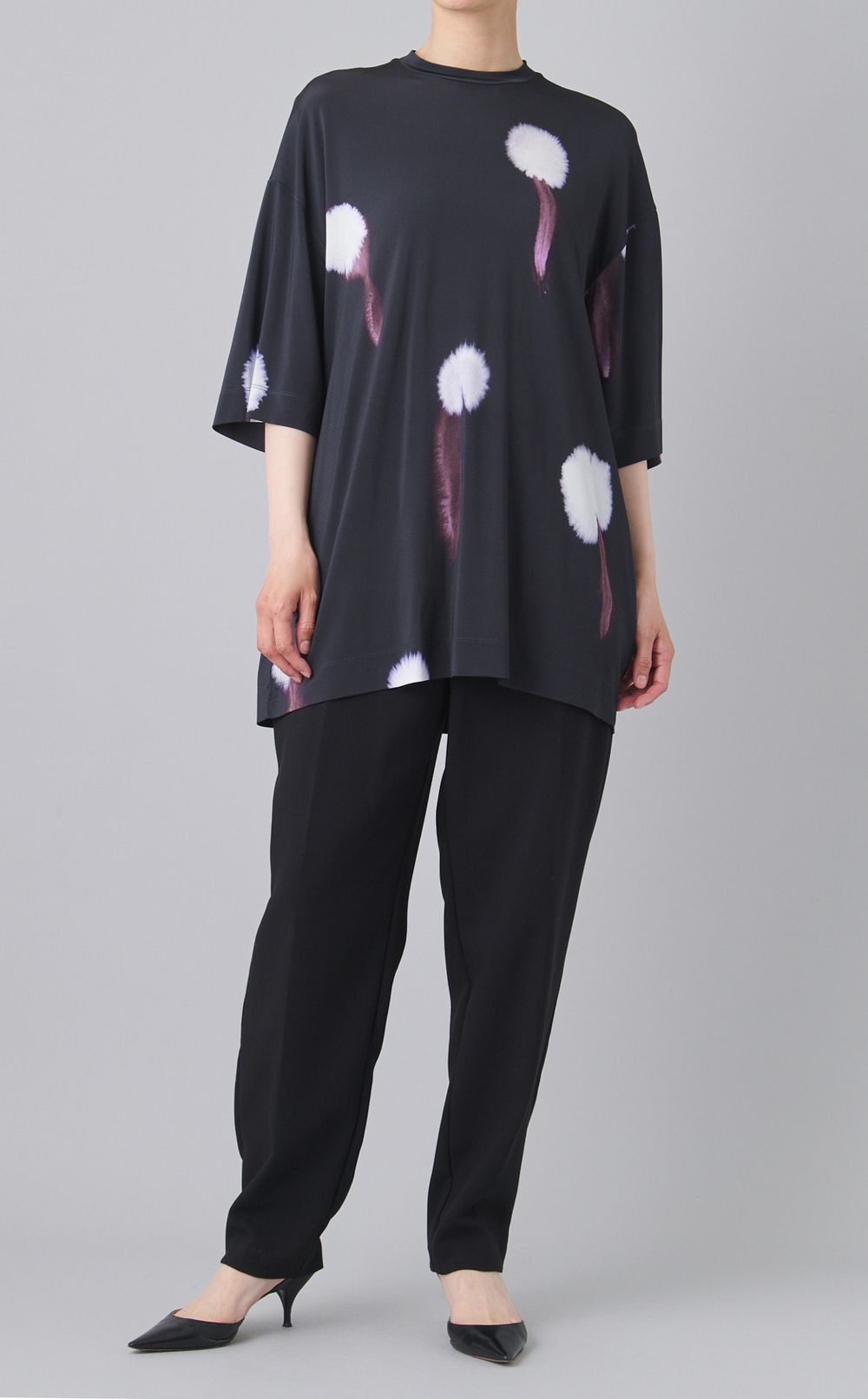 オーバーサイズプリントトップス