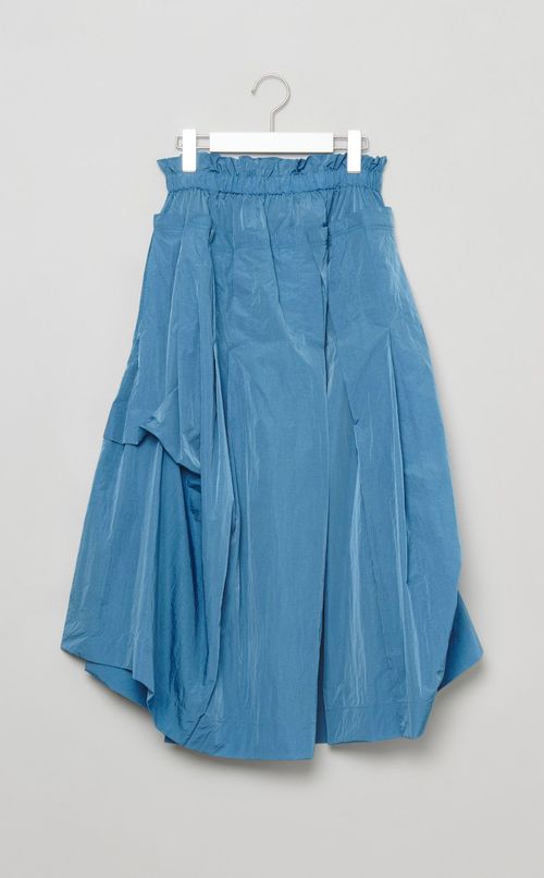 ナイロンタフタワイドプリーツスカート
