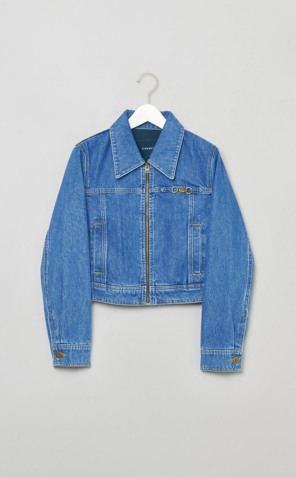 ウォッシュドジップデニムブルゾン