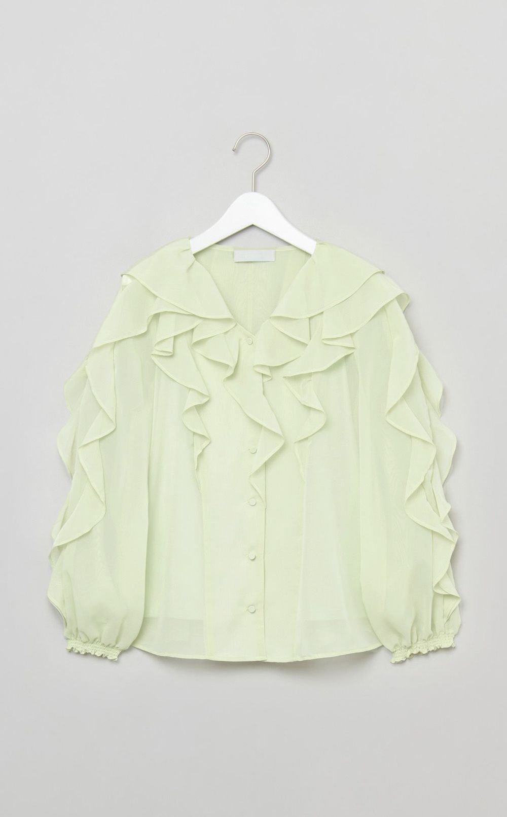 ラッフルフリルブラウス