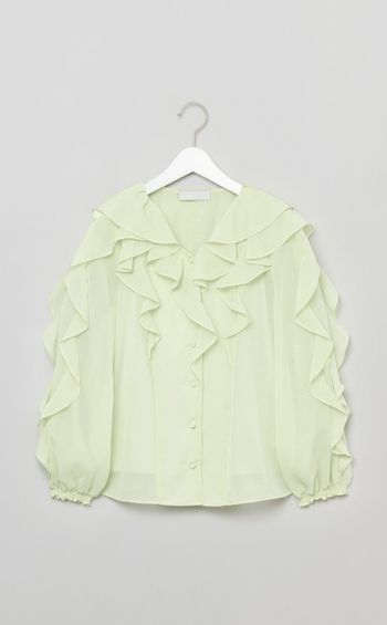 ラッフルフリルブラウス