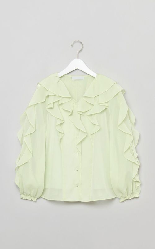 ラッフルフリルブラウス