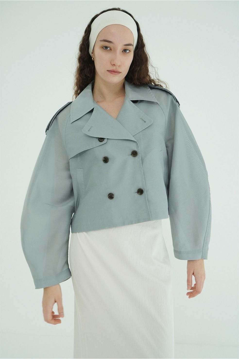 シアーショートトレンチジャケット