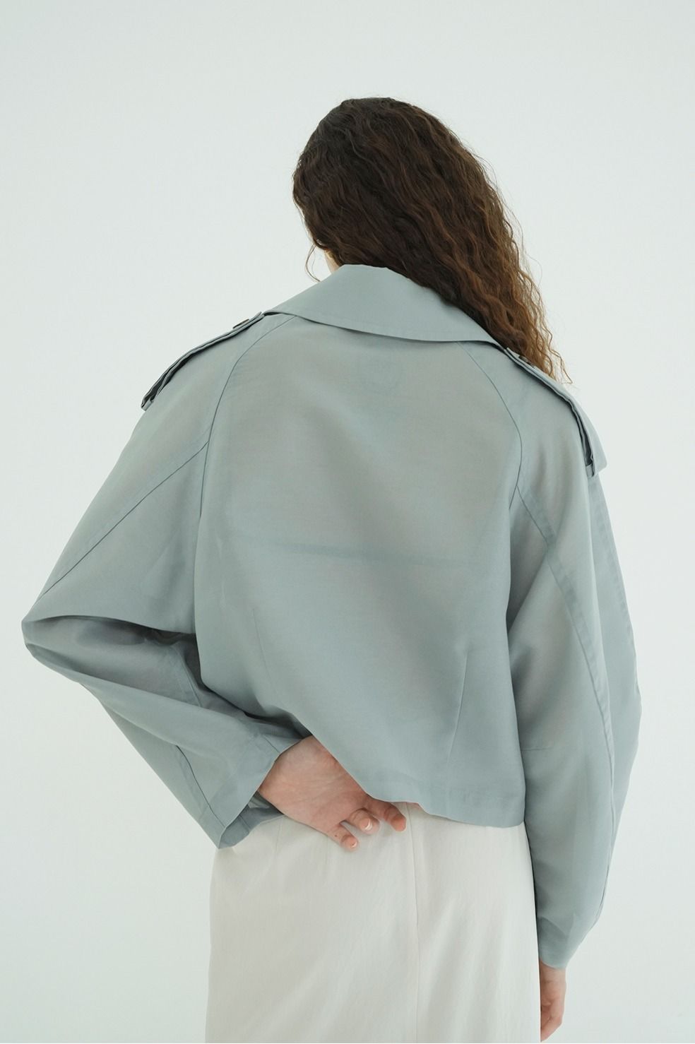 シアーショートトレンチジャケット