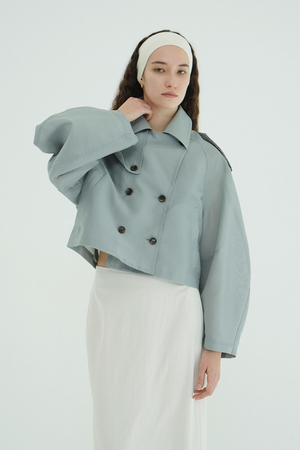 シアーショートトレンチジャケット