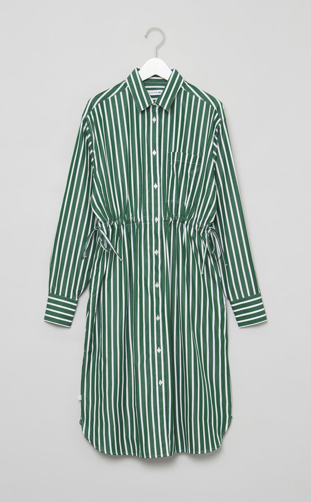 ストライプシャツワンピース