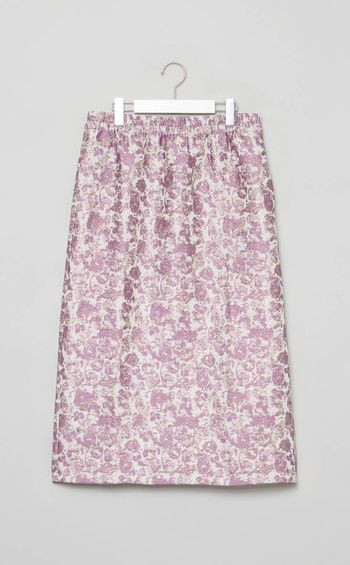 グリッタージャガードペンシルスカート