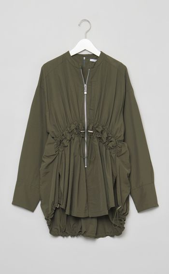 シャーリングレイヤードシャツ