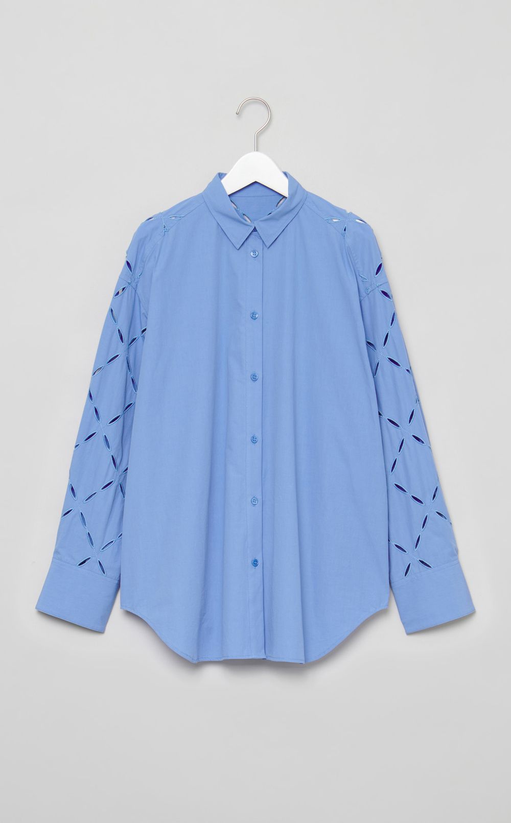 アーガイルエンブロイダリーブラウス