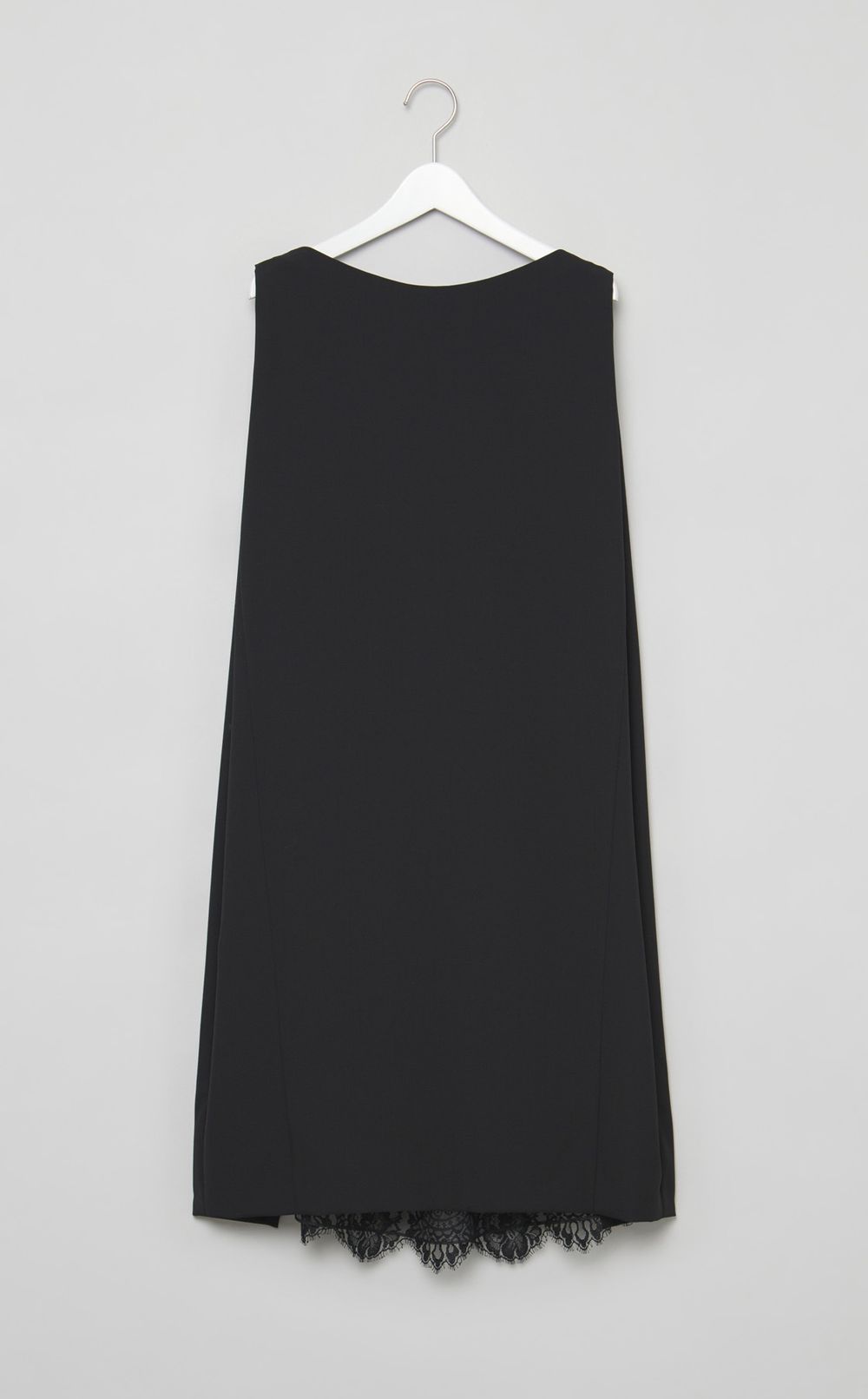 ウールミックスバックレースドレス