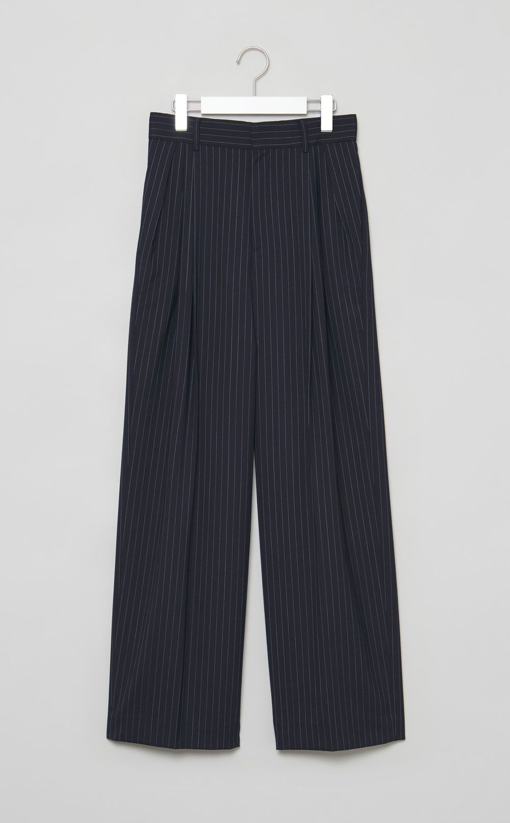 ローウェストストライプワイドパンツ