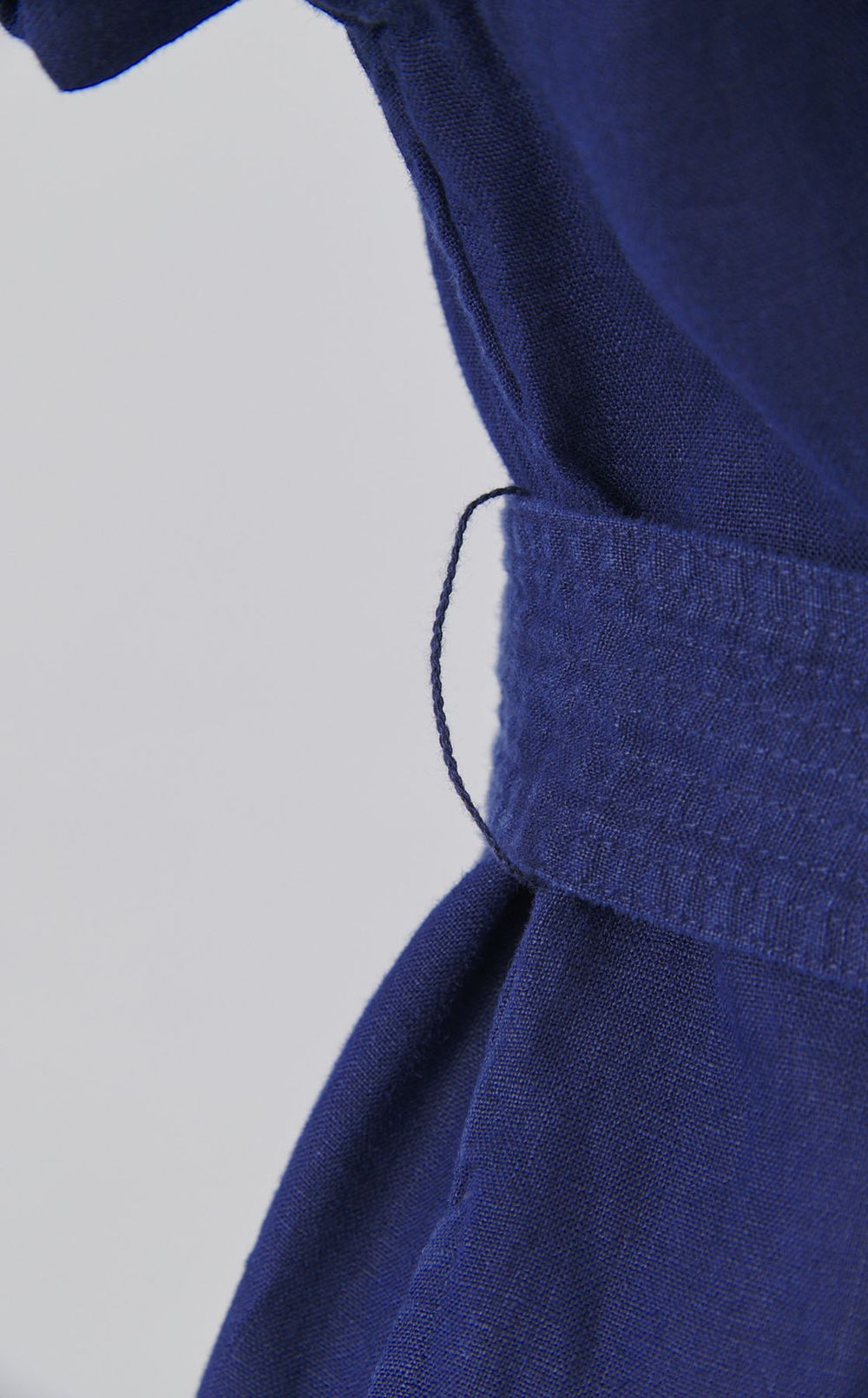 リネンショートスリーブシャツワンピース