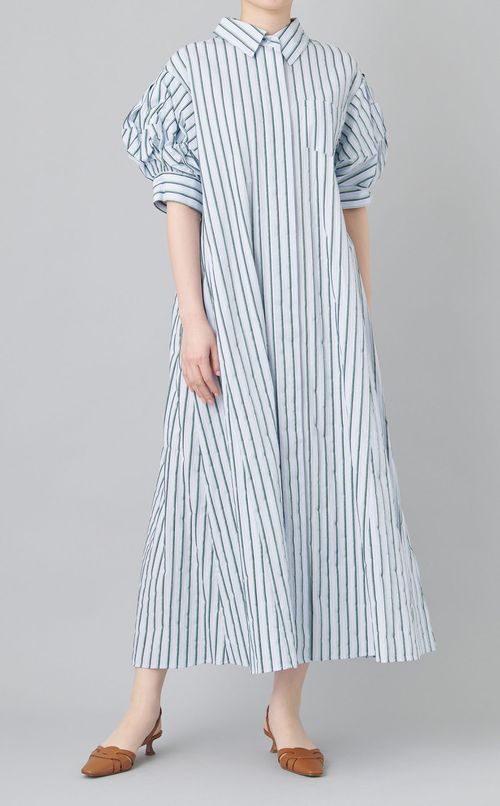 オーバーフォルムシャツワンピース