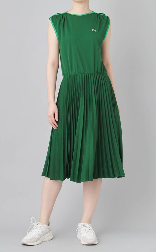 プリーツノースリーブワンピース