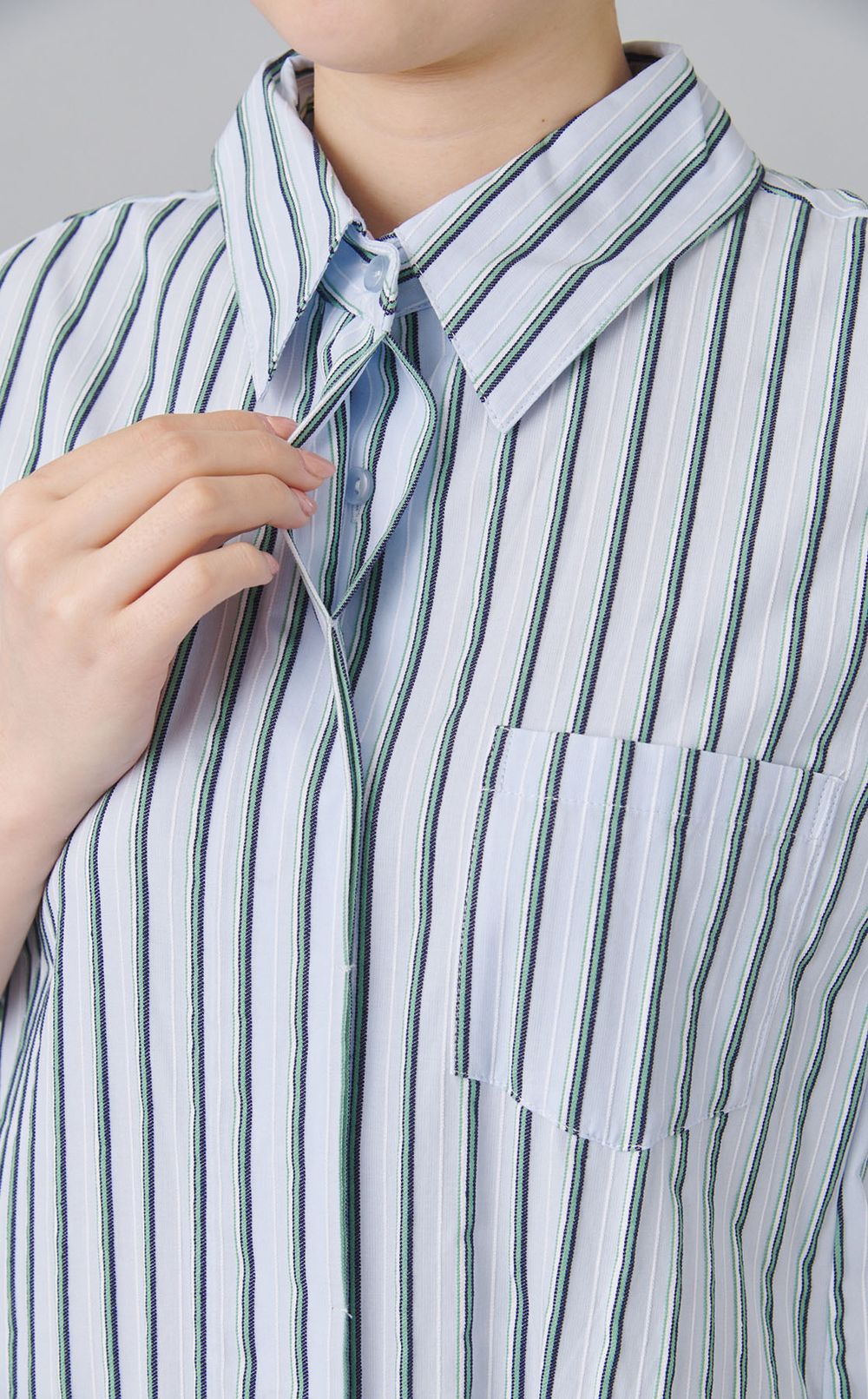 オーバーフォルムシャツワンピース