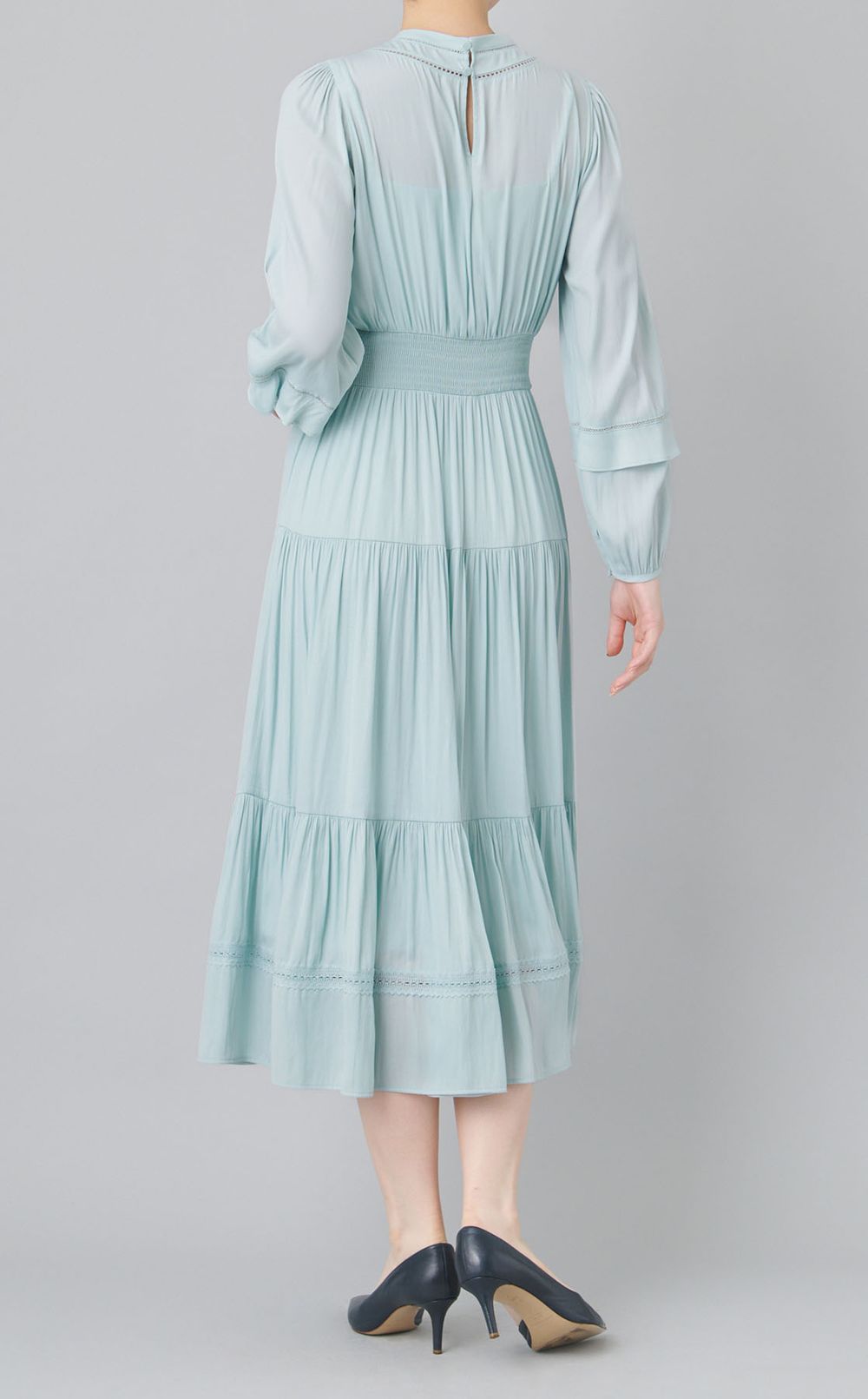 レースインサートワンピース