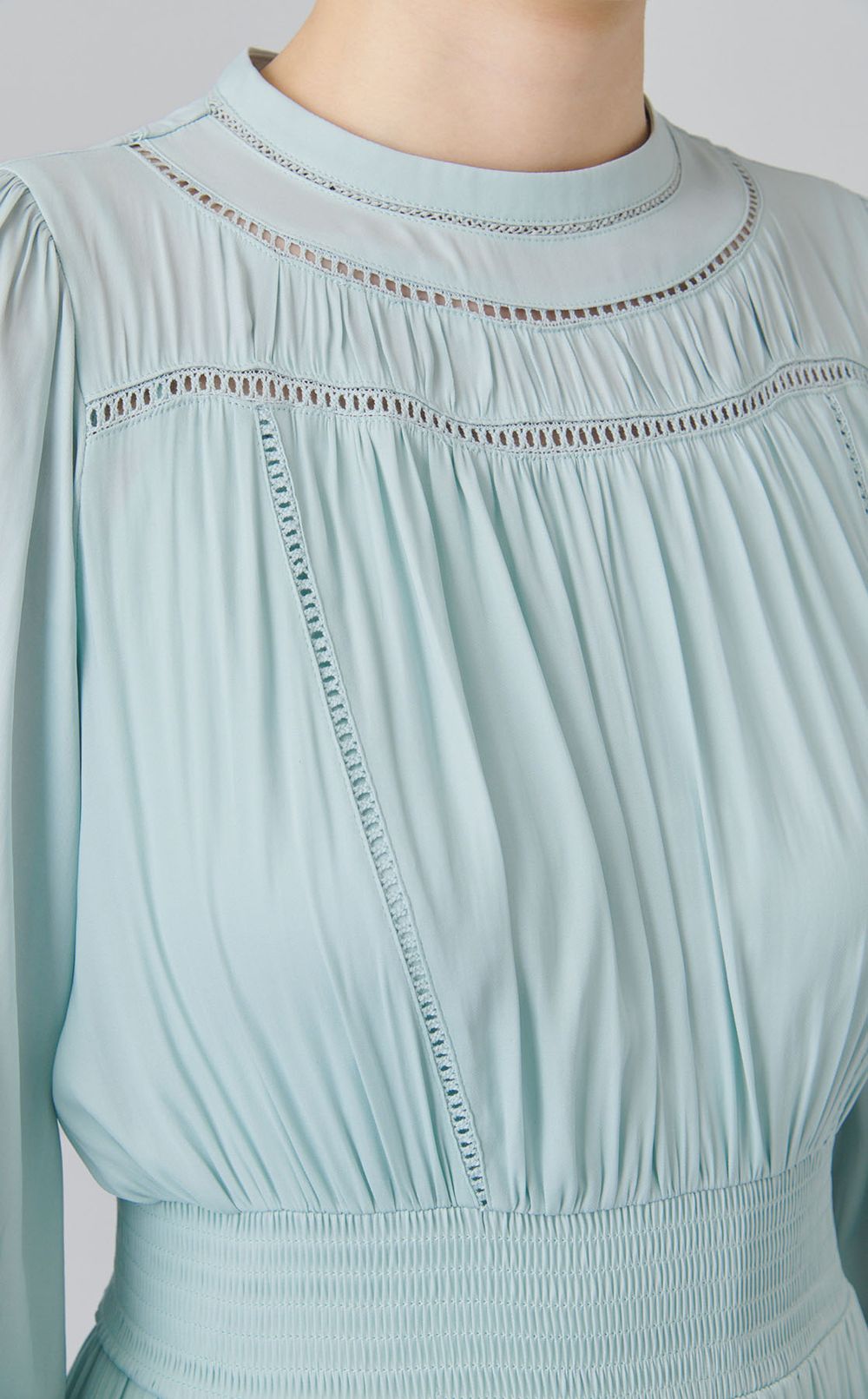 レースインサートワンピース