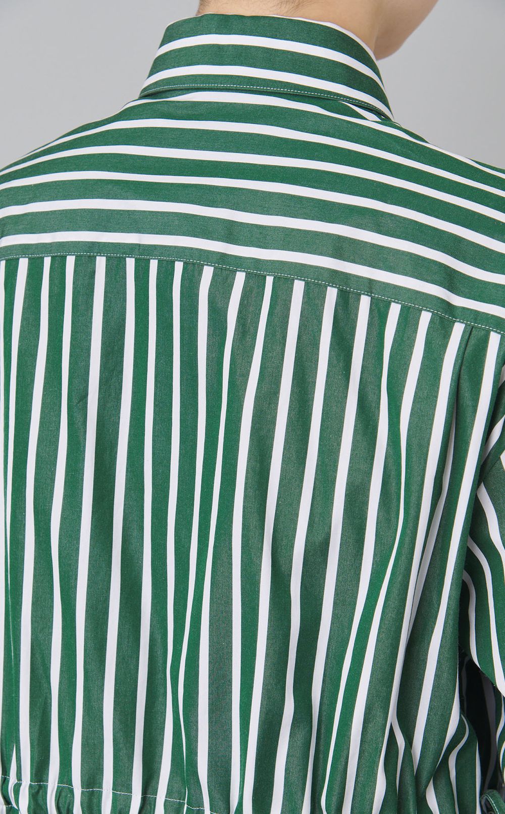 ストライプシャツワンピース