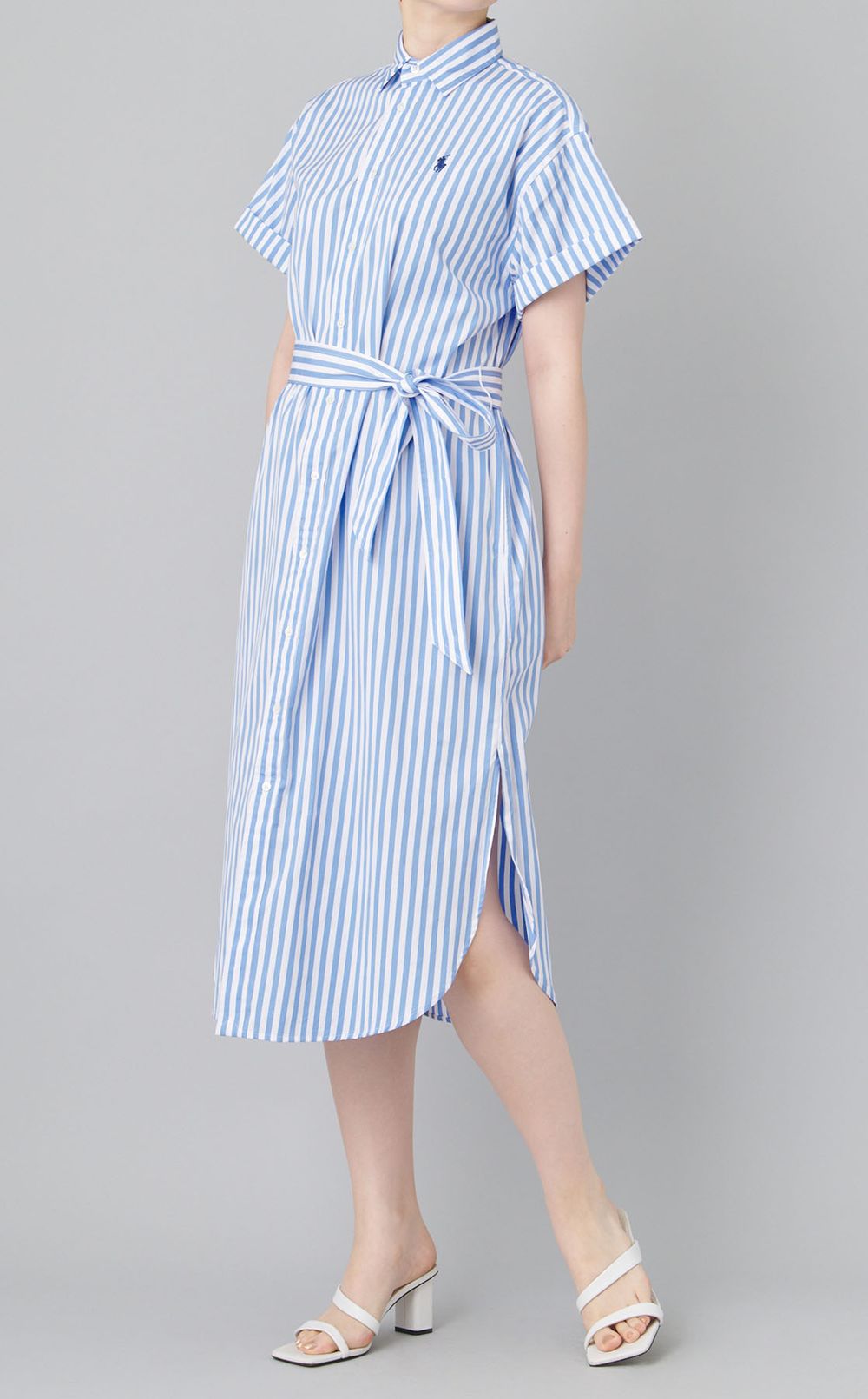 ロンドンストライプシャツワンピース