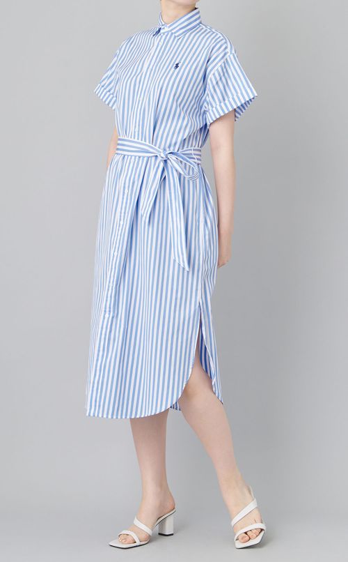 ロンドンストライプシャツワンピース