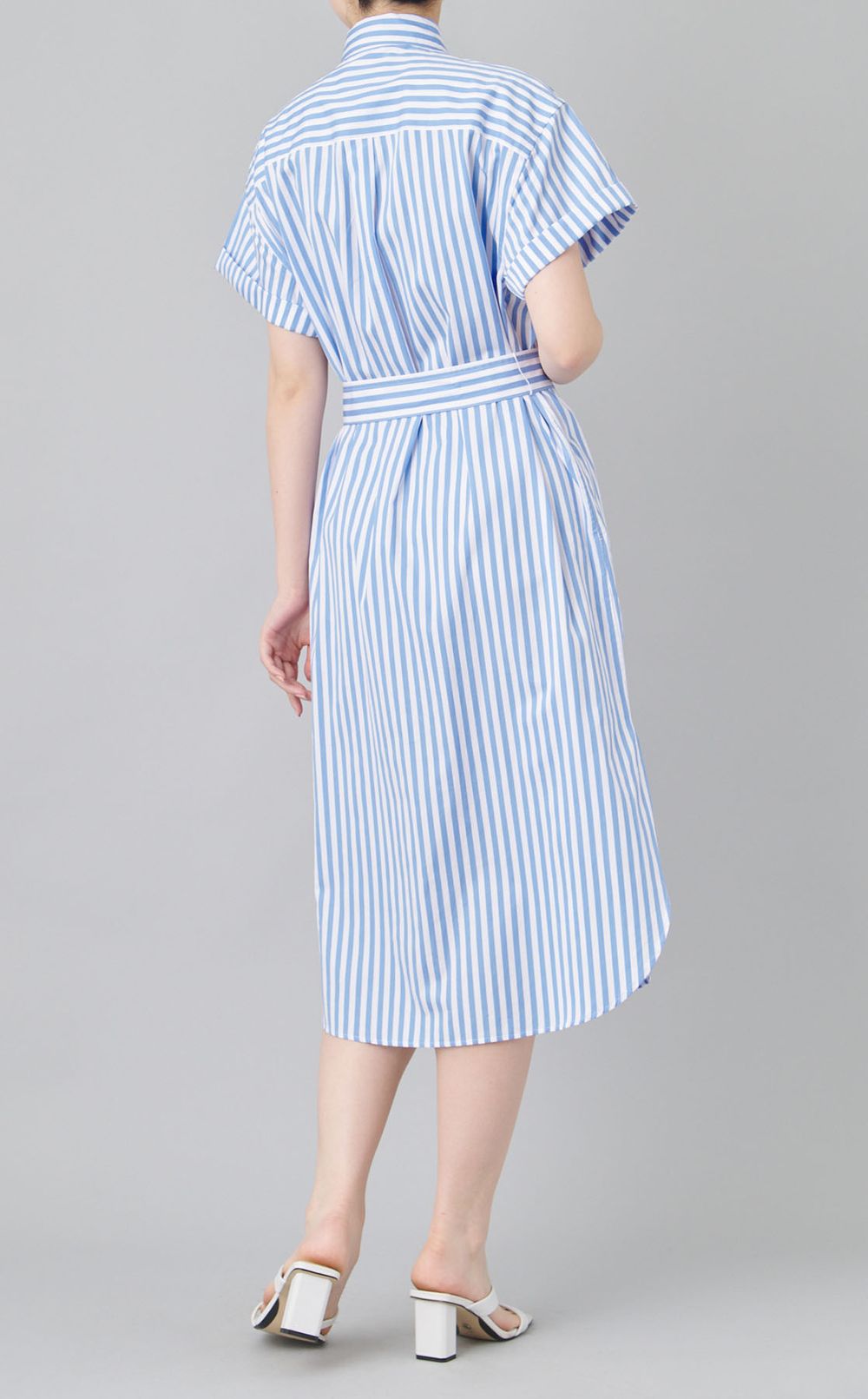 ロンドンストライプシャツワンピース