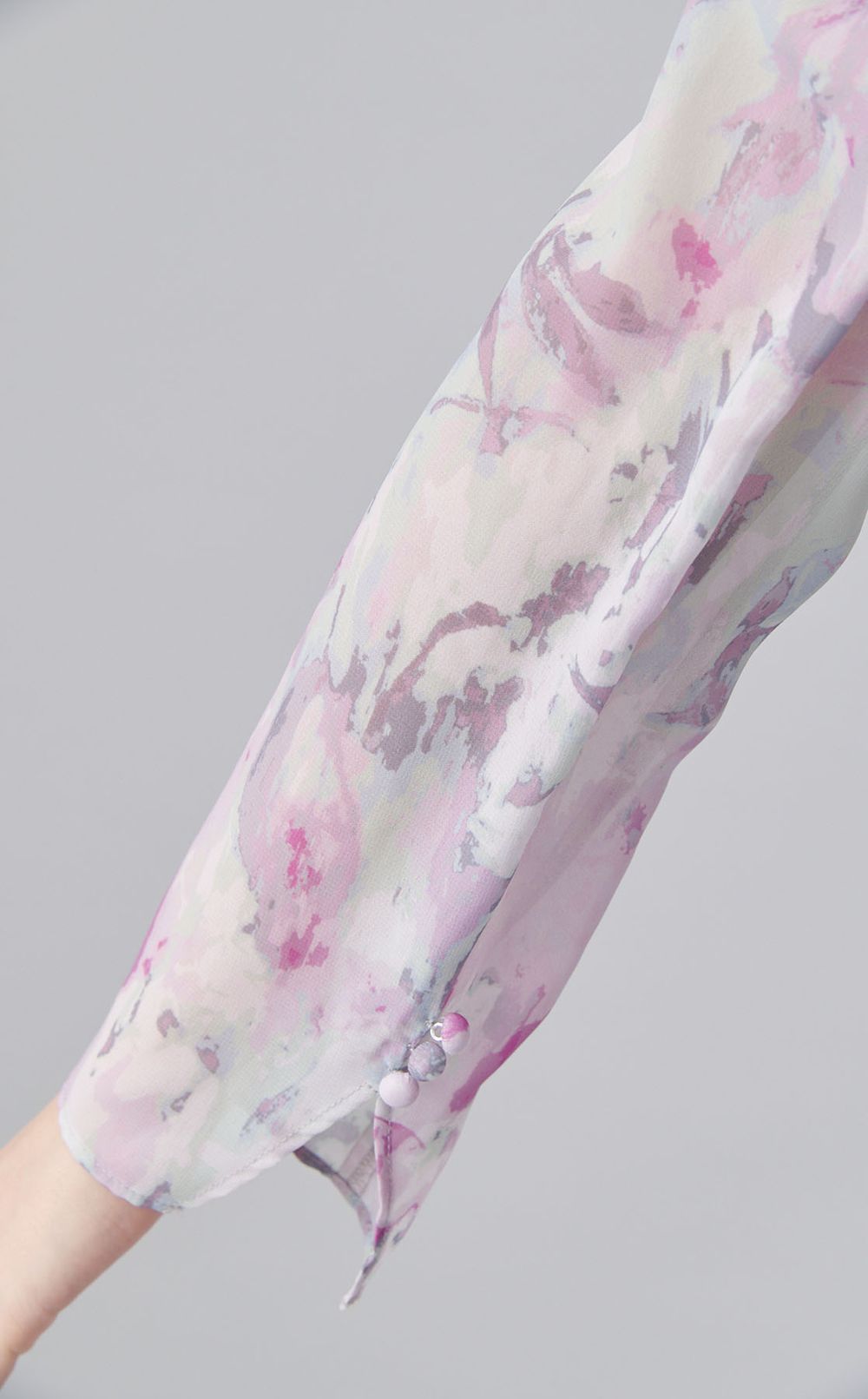 プリントボウタイプリーツワンピース