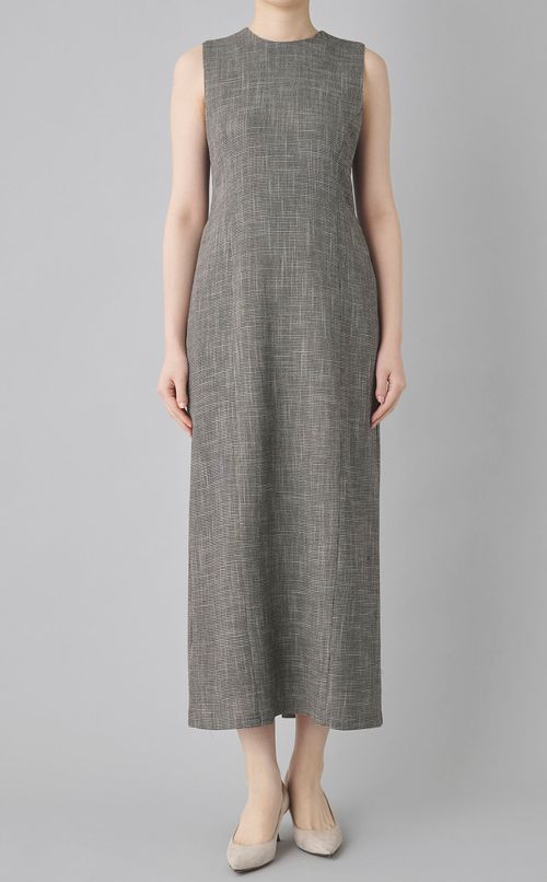 バックシアーマキシワンピース