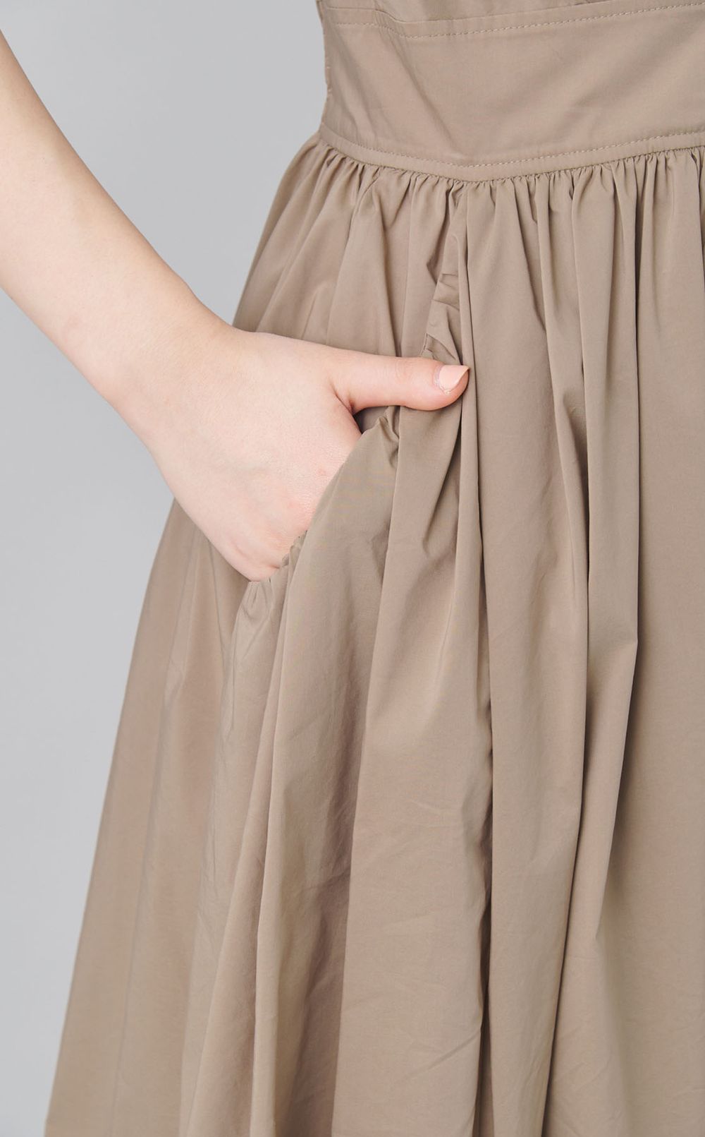 オープンカラーシャツワンピース