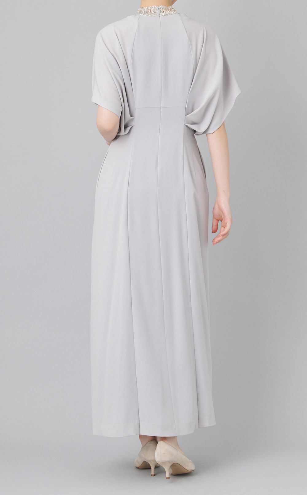 フラワーレースドッキングワンピース