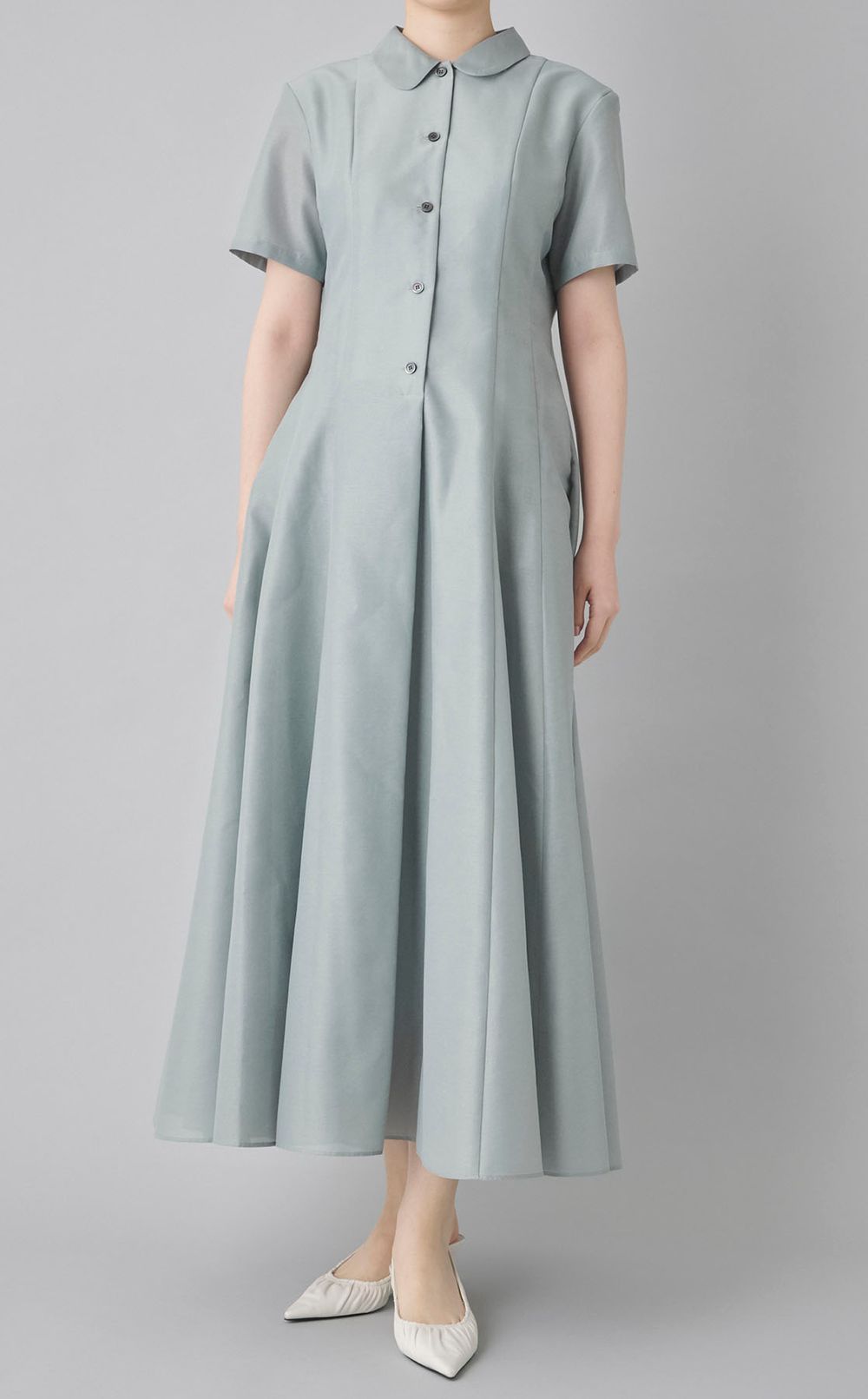 シアーシャツワンピース