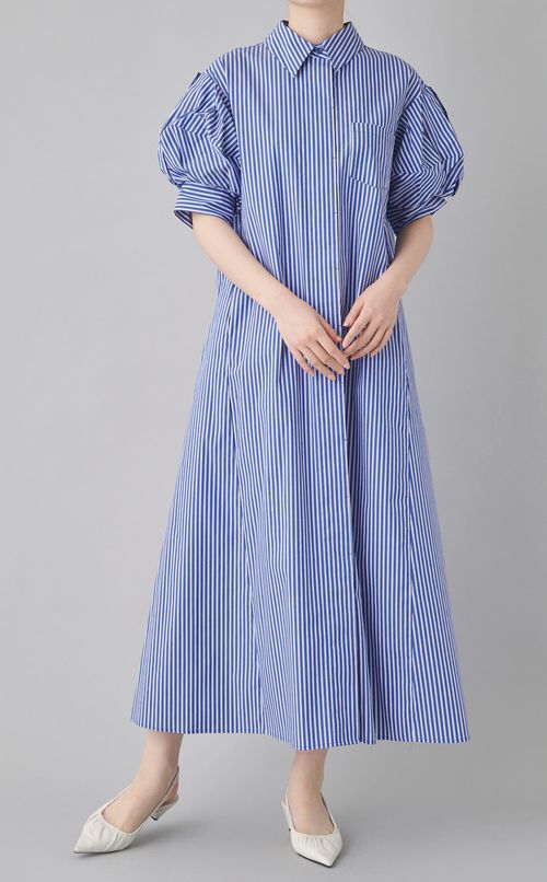 オーバーフォルムシャツワンピース